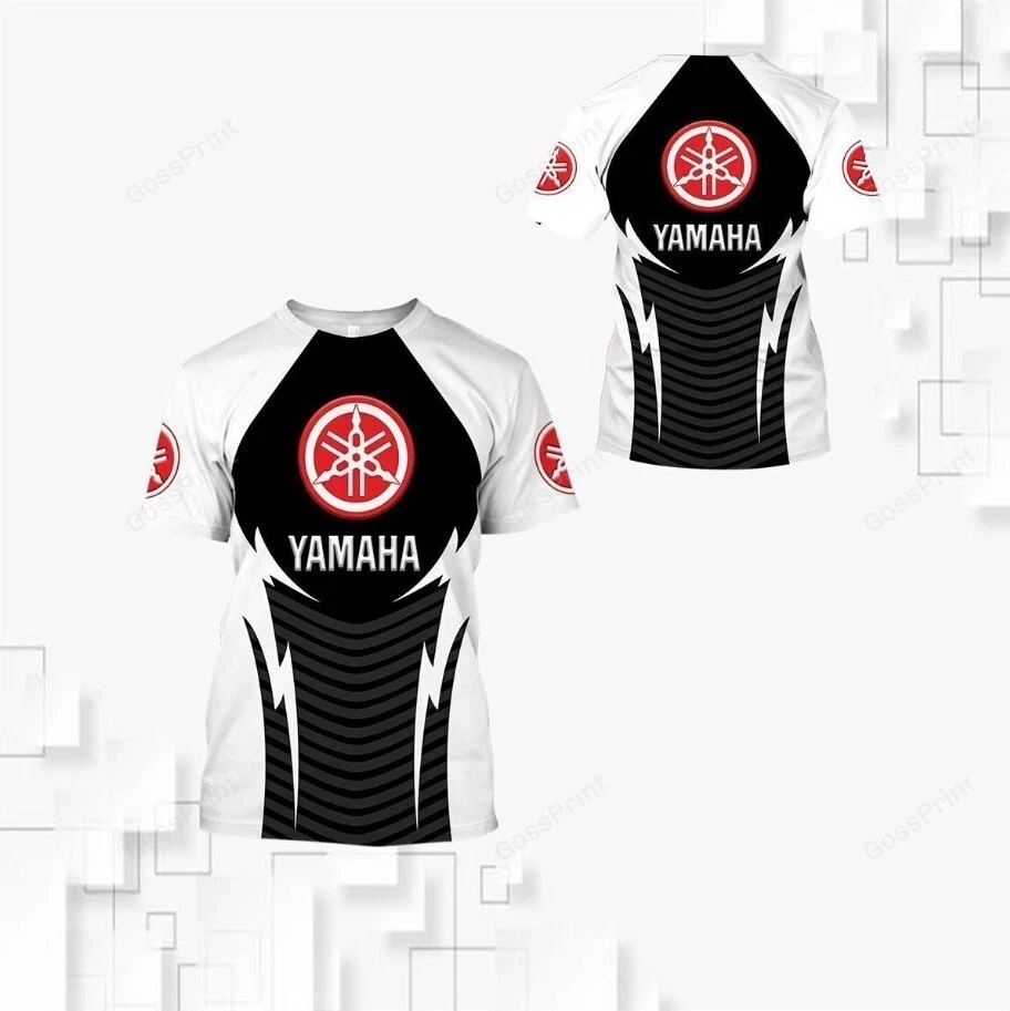 

YAMAHA Ретро классическая спортивная рубашка, летнее мужское и женское платье для гонок на мотоциклах, свободная дышащая футболка с круглым вырезом, быстросохнущая футболка