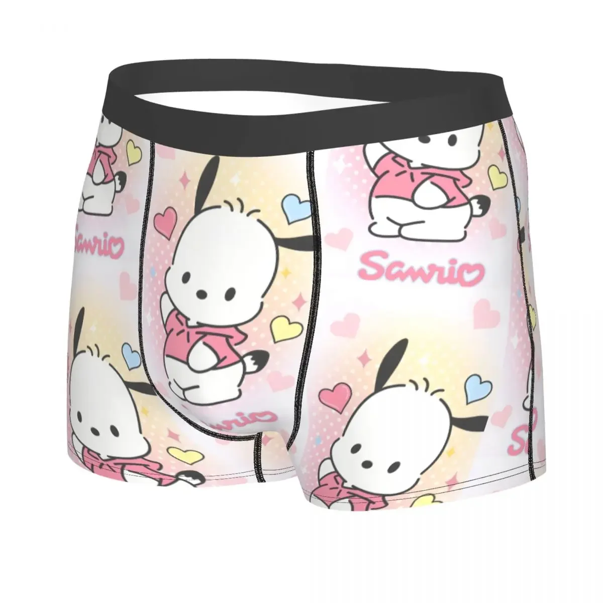 Custom Pochacco Sanrio Cartoon Boxer Shorts For Homme 3D Printed Underwear Panties Briefs Breathable Underpants