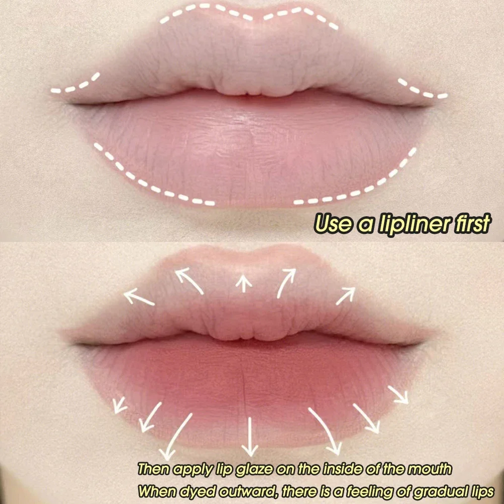 Waterproof Lipliner Pencil Matte Velvet Lipstick Pen Outline Lip Shape Long Lasting Non-stick Cup Smooth Soft Nude Line Makeup