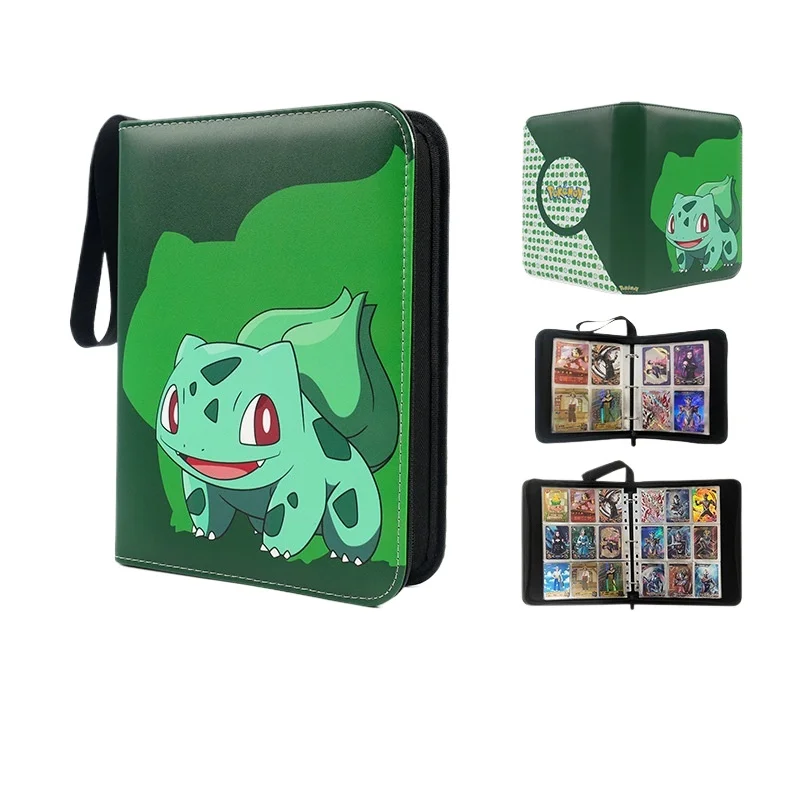 

Pokemon Card Anime Photo Album Collect Album Loose Leaf Pu Zipper Game King Fans Pikachu Card Pack Toys Figure Card Storage Bag
