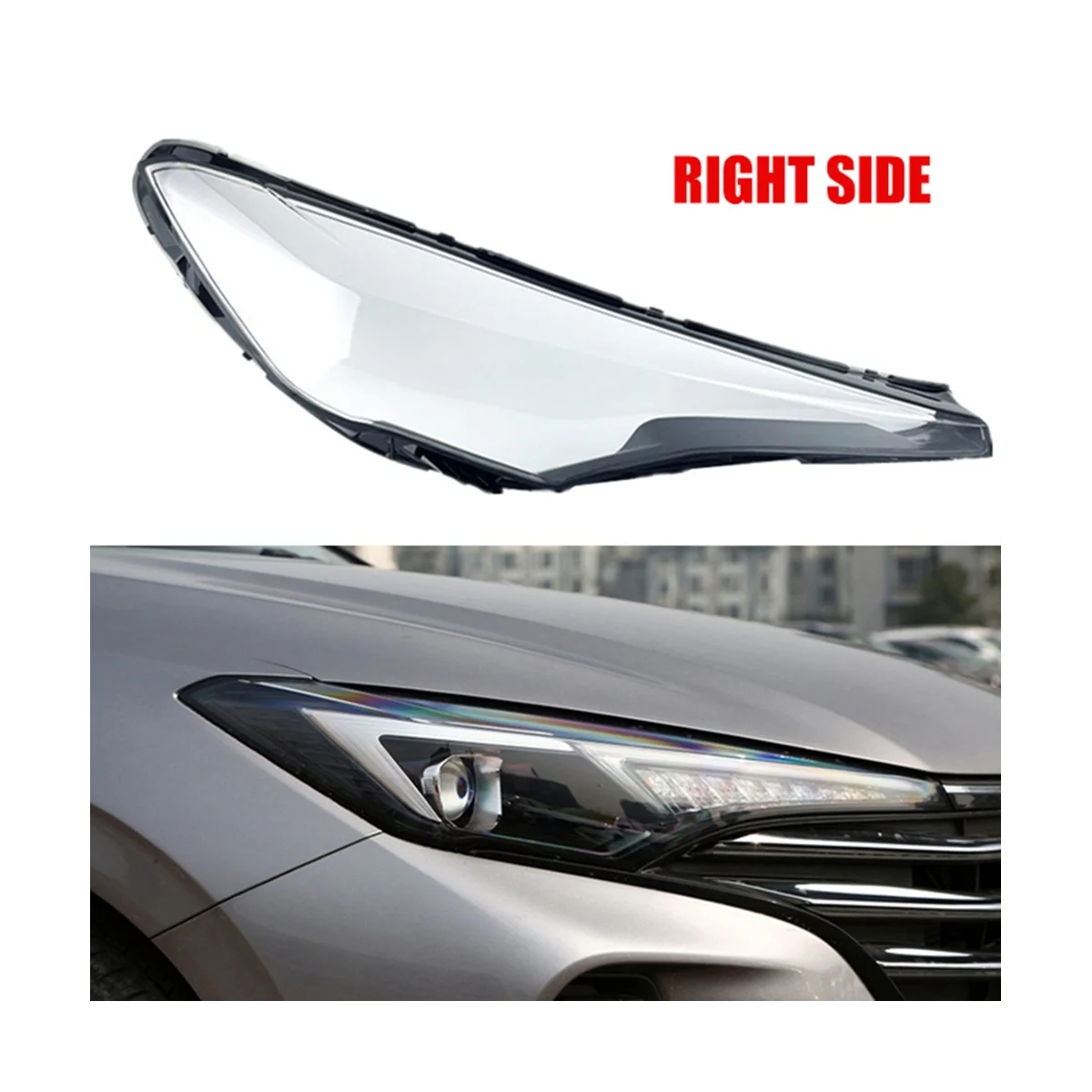 

Car Headlight Lamp Cover Transparent Lampshade Headlight Head Light Shade for Eado Plus