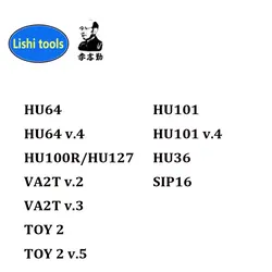 LiShi 2 in 1 Tool HU64 HU64 V.4 HU100R/HU127 HU101 HU101 V.4  VA2T V.2  VA2T V.3  TOY 2 TOY 2 V.5 Locksmith Tools for Car Key