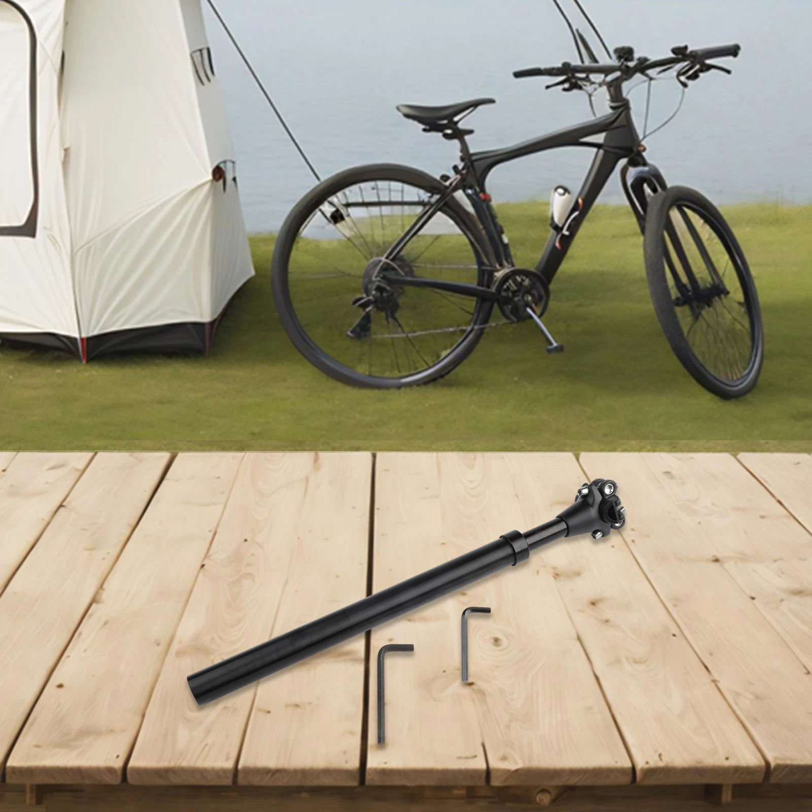 

Cushioned Design Reliable Adjustable Bike Post Made of Sturdy Aluminium Alloys to Enhance Your Cycling Journey
