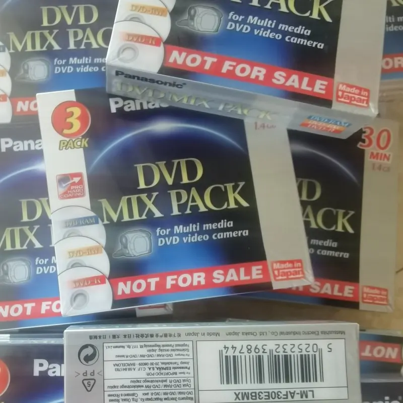 

8CM Mini DVD Mix Pack 1.4Gb 30Minutes 3Pieces including 1pc DVD Ram 1pc DVD-R 1pc DVD-RW