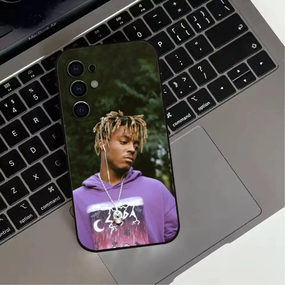 حافظة هاتف Cool Boy J-Juice W-WRLD 999 لهاتف سامسونج S25,S24,S21,S22,S23,S30,Ultra,S20,Plus,Fe,Lite,Note,10,9,5G غطاء أسود