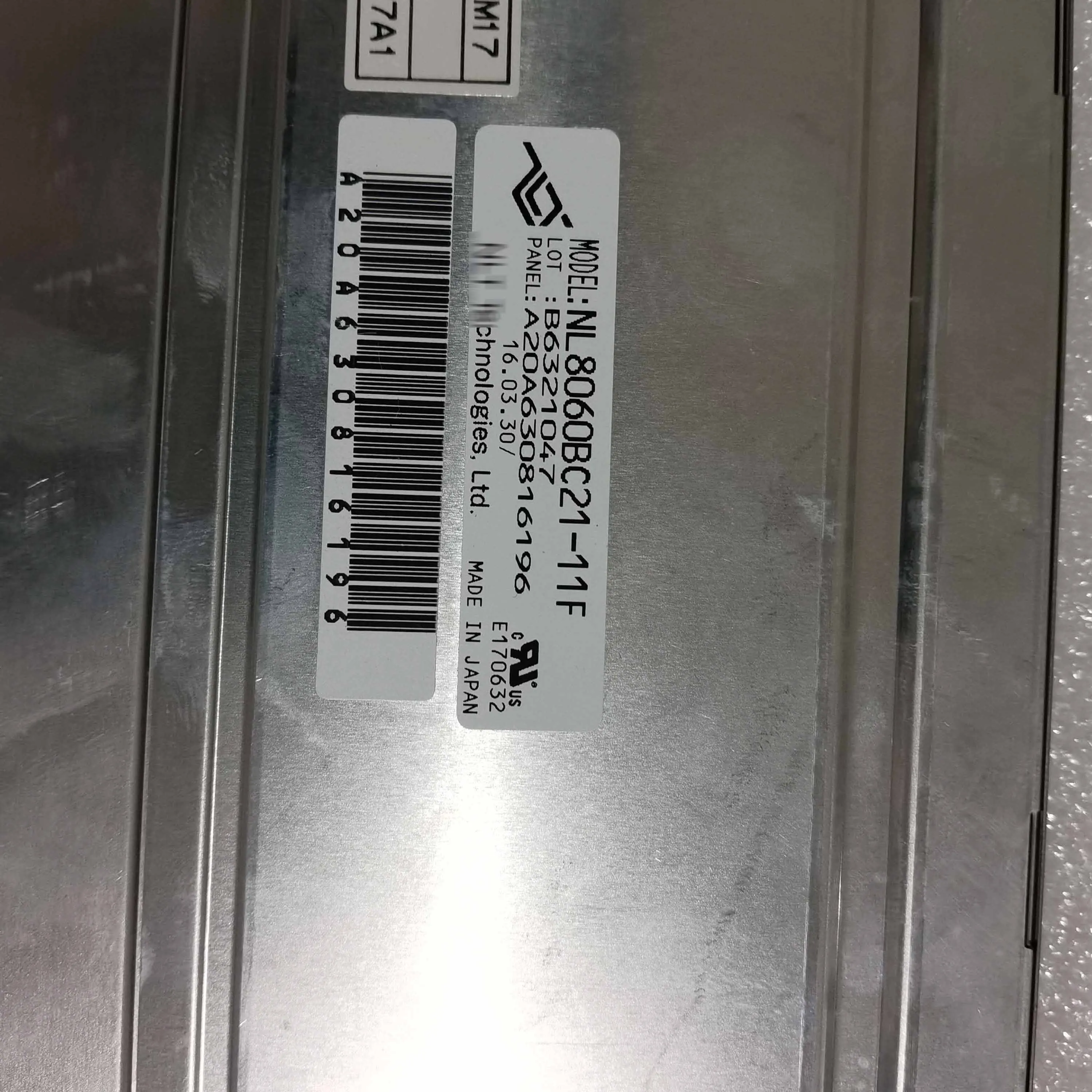 Original 8.4 polegadas NL8060BC21-11F tela industrial