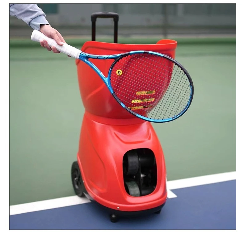 9001 Professional Tennis Ball Slinger Portable ABS Remote Control Robot Machine for Serve Shoot Training Padel