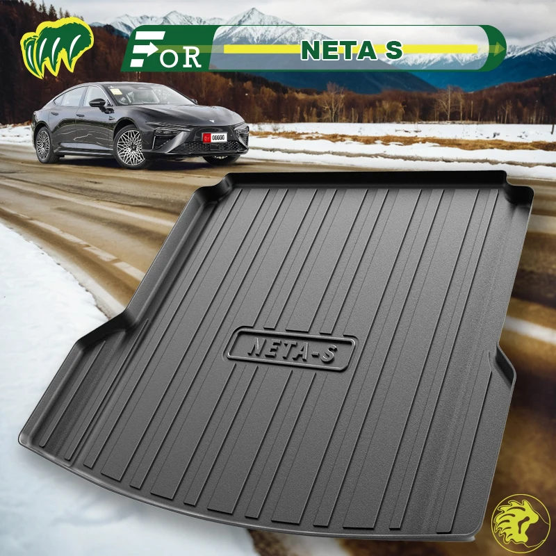 

For NETA S Shooting Brake 2022-24 TPE Custom Fit Car Trunk Mat All Season Black Cargo Mat 3D Shaped Laser Measured Trunk Liners