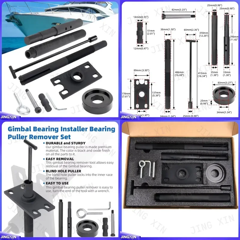 Custom for Engine Bearing Puller Installer Tool Marine Removal Installation Kit Boat Outdrive Bearings Puller Installer Tool