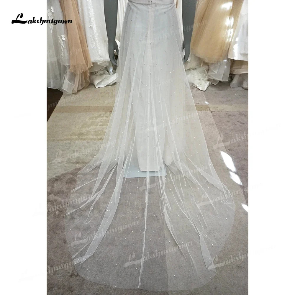 Boho Sexy V Neck Spaghetti Straps Backless Beading Netting A Line Wedding Dress Beach Bridal Gowns Sweep Vestidos Robe De Mariée