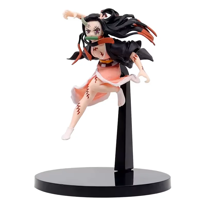 19CM Anime Demon Slayer Kanroji Mitsuri Kamado Tanjirou Kamado Nezuko Action Figure Model Toy Gift