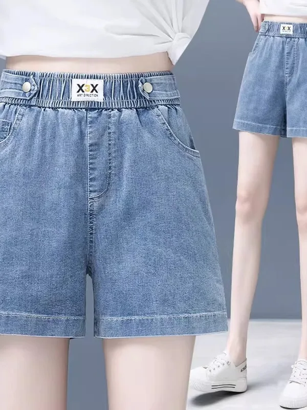 

High Waist Slimming Straight Leg Jeans orts Women's Summer 2025 New Sle Loose Fit Casual Wide Leg Blue Thin Denim