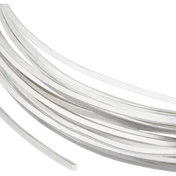 20 Gauge 16 Feet Brass Square Wire Silver Brass Wire for Jewelry Beading Craft Work