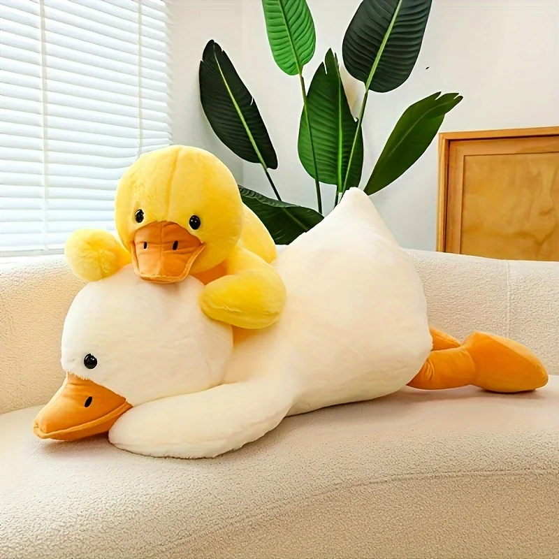 1pc 17.3 Inch Adorable Goose Plush Pillow - Soft & Cuddly Stuffed Animal Toy Halloween Thanksgiving Christmas Gifts【Valentine\'s