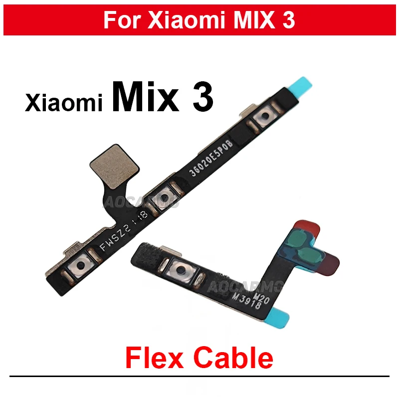 

For Xiaomi Mix 3 AI Flex Power On Off Volume Buttons Flex Cable Replacement Part