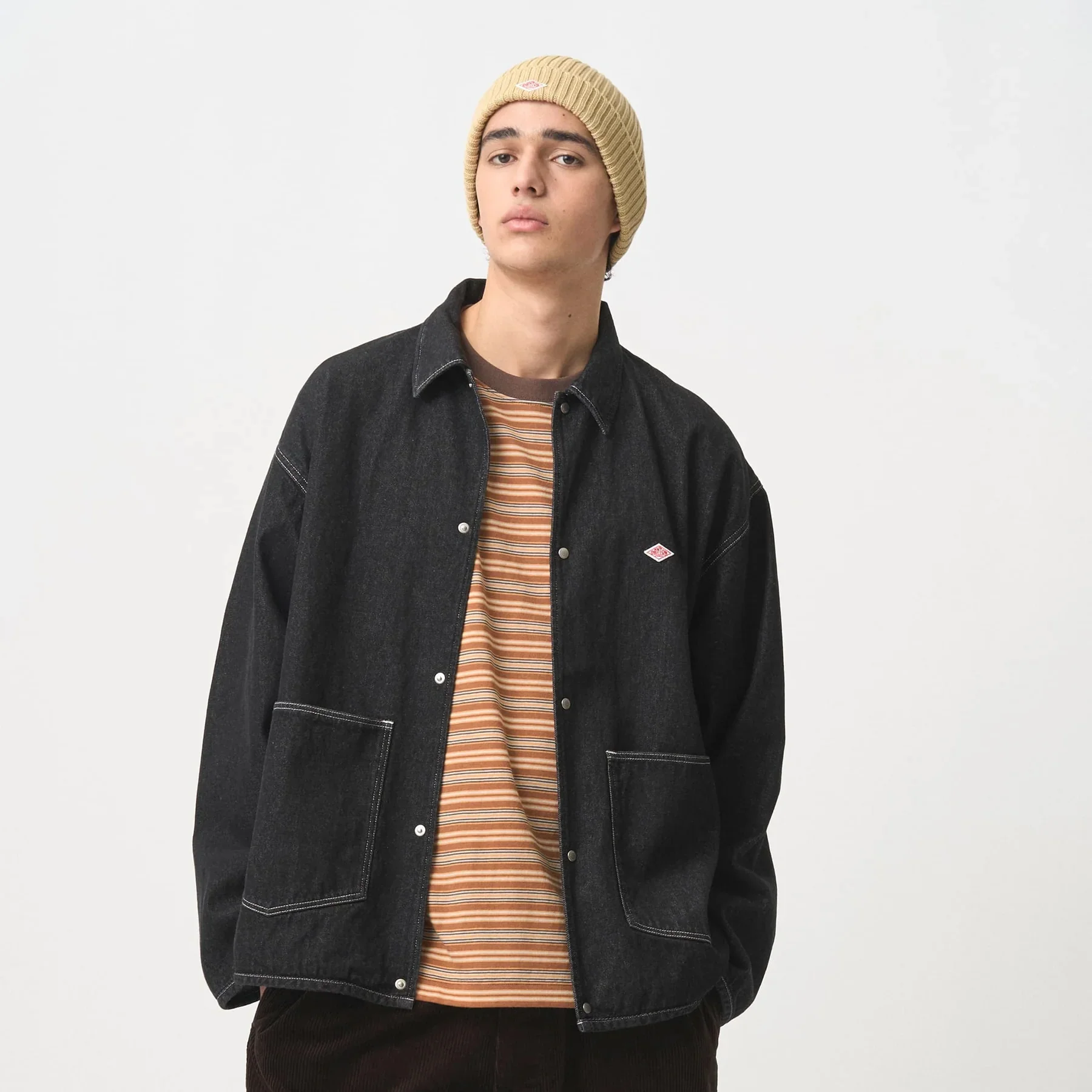 

Retro Casual ex Denim Jaet Autumn 2025 New Release Youth Vitali Sle Long Sve Single Button Closure Pure Color