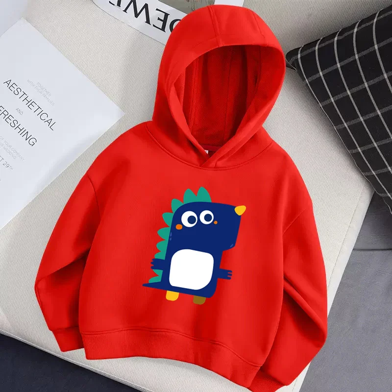 Aimi Lakana Kids Cute Dinosaur Sweater Baby Boys Casual Hoodie Long Sleeve Autumn Coat