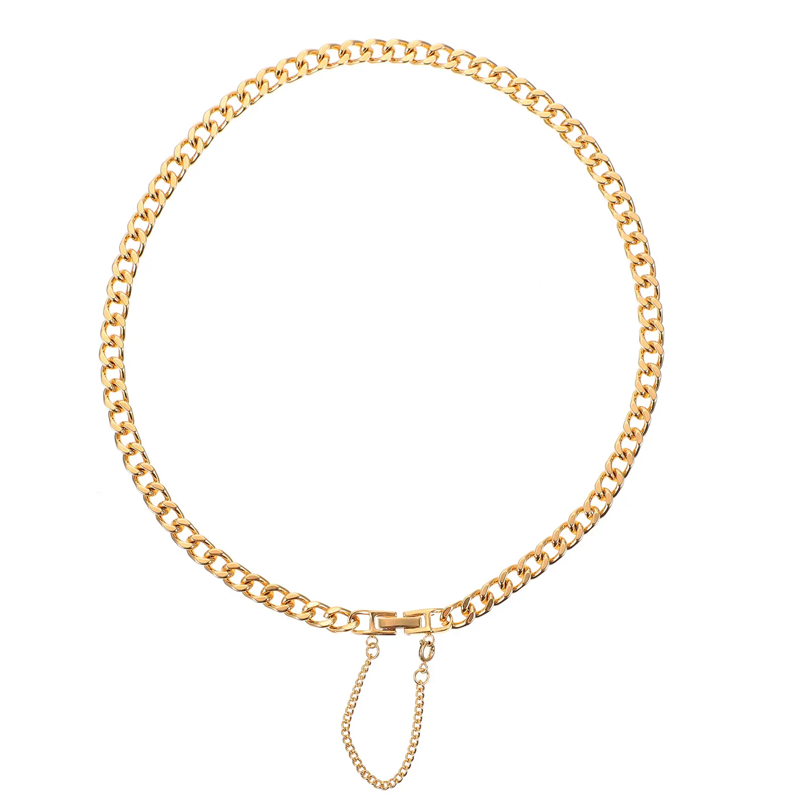 

Collarbone Chain Chic Neck Choker All-Match Sweater Chain Titanium Steel Necklace Unisex Clavicle Jewelry For Dating Traveling