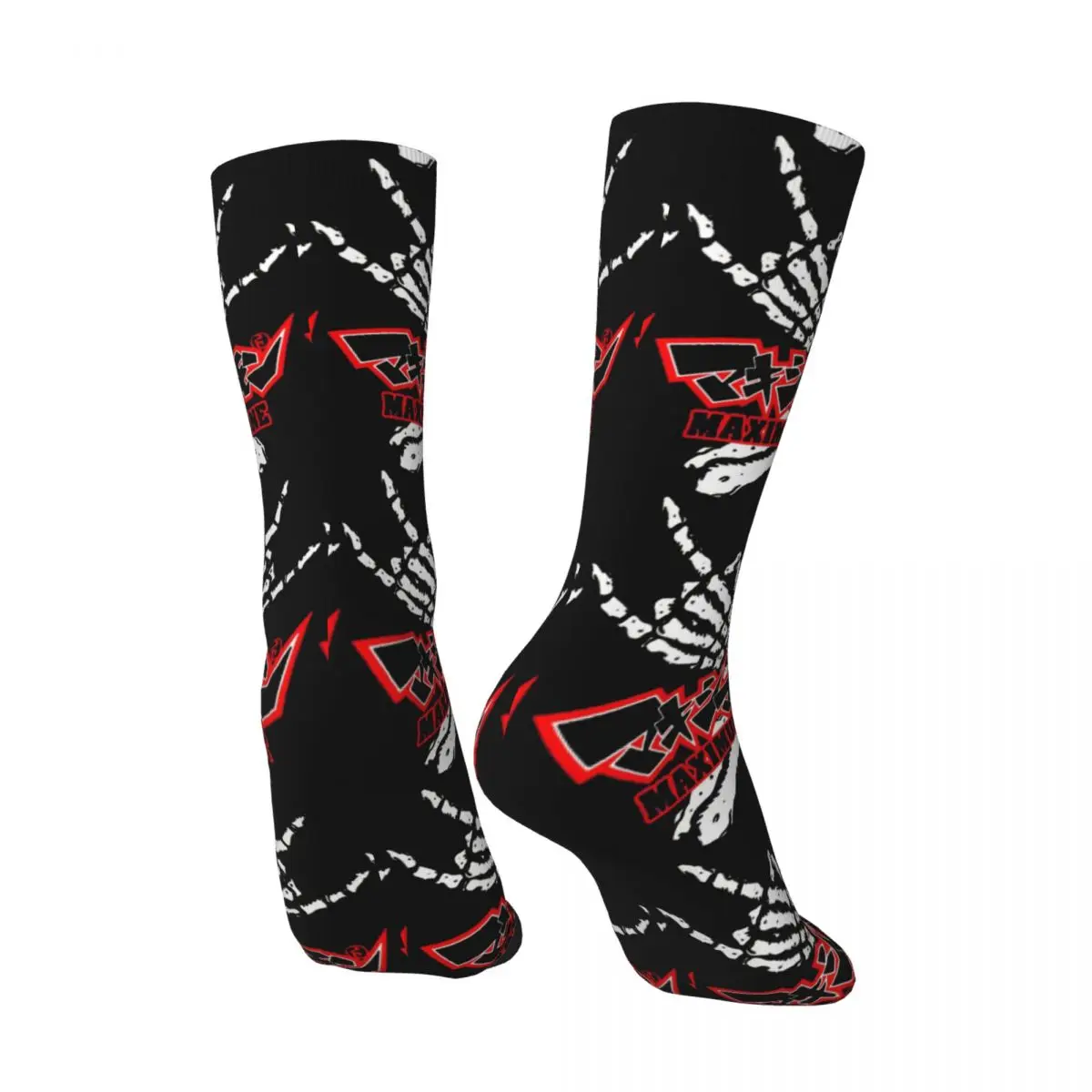 Happy Funny Men's compression Socks Maximum The Hormone Retro Harajuku Goth Style Hip Hop Novelty Casual Crew Crazy Sock