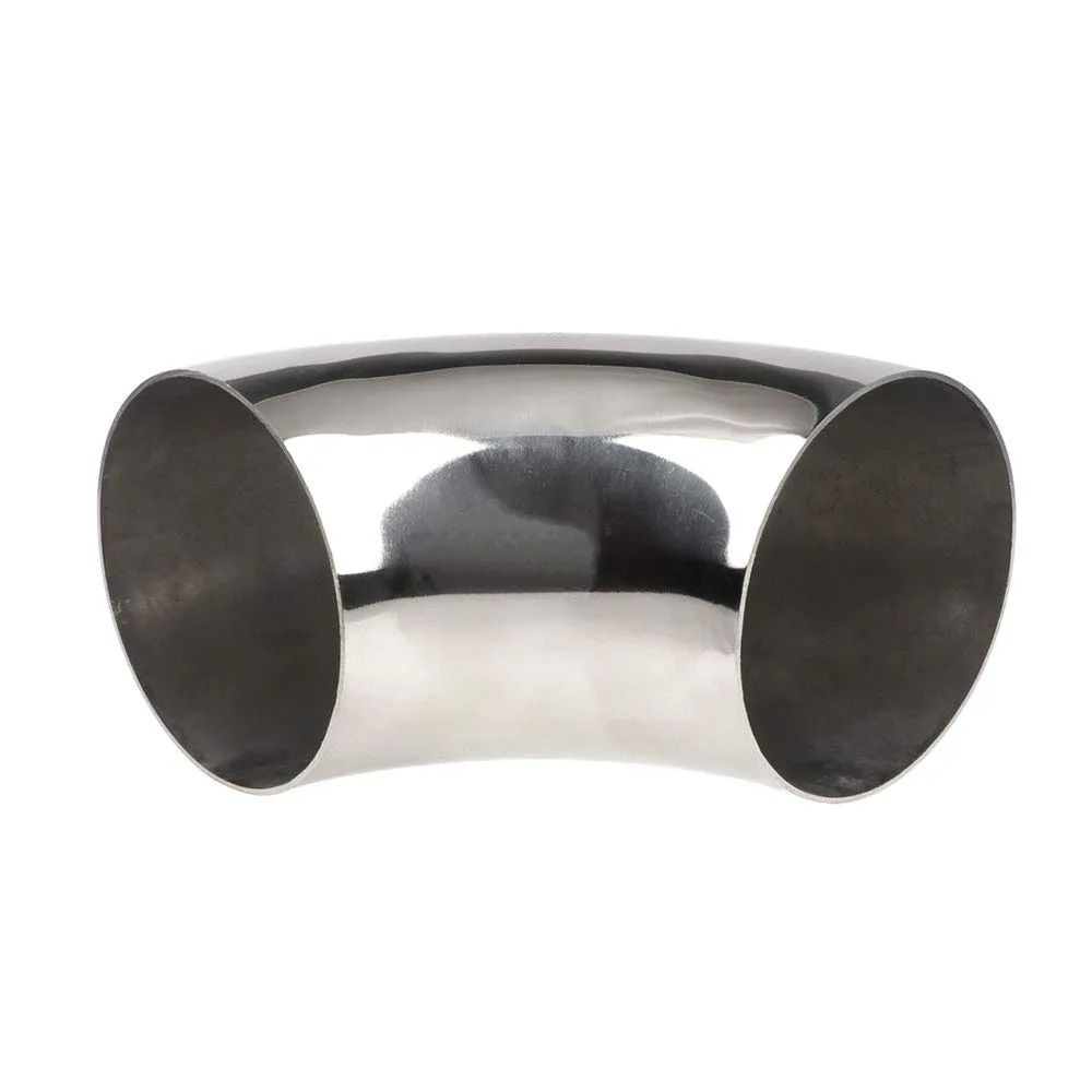 Universal 90 Degree Stainless Steel Elbow Sanitary Welding Pipe Fitting Car Motorcycle Exhaust Pipe Muffler Welded Pipe