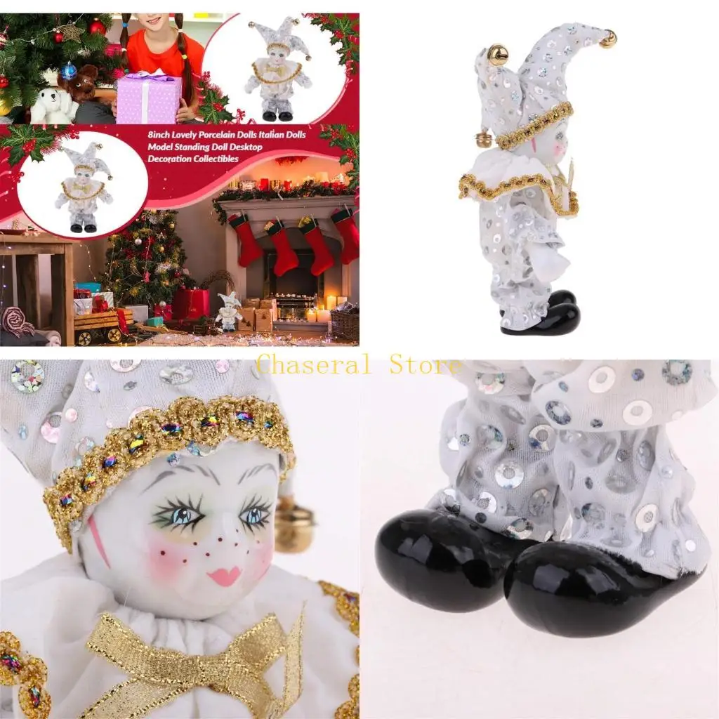 

E7CE Unique Porcelain Doll Figure for Weddings Anniversaries and Home Display