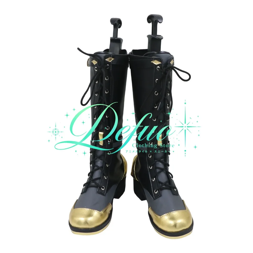 Umamusume Pretty Derby Stay Gold Role Playing Women's Shoes Custom Halloween Carnival Anime Game Black Boots