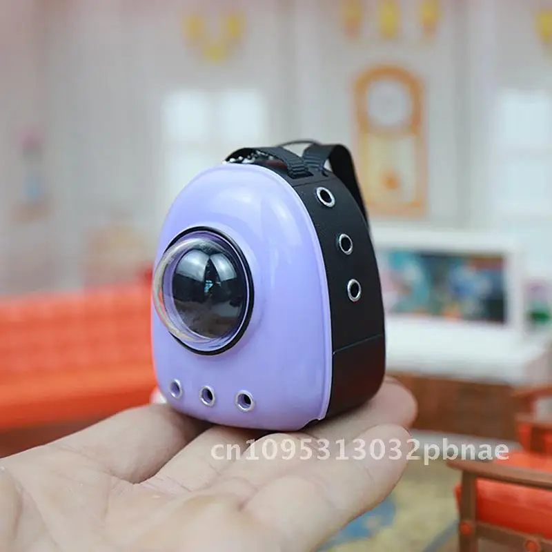 Miniature model simulation mini cat bag model pet space bag simulation scene ornaments
