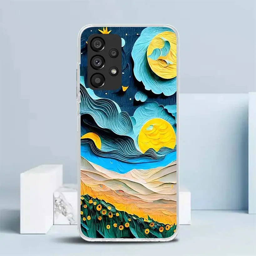 Natural Trees in Mountain Ranges for Samsung Galaxy A15 A14 A13 A12 A55 A54 A53 A52 Phone Case A35 A32 A33 A34 A25 A22 A23 A24 A