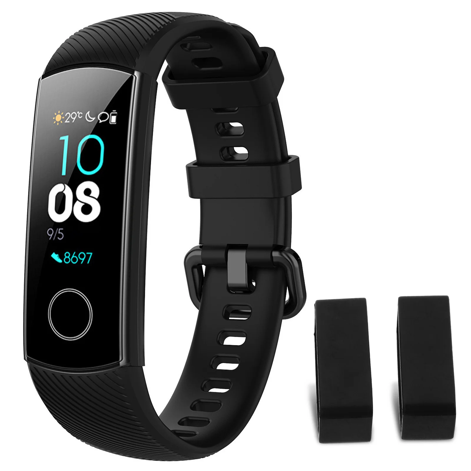 

6Pcs Watch Band Keeper Tpu Replacement Buckle Holder Flexible Installation Notch Design Anti-Lost Strap Connector