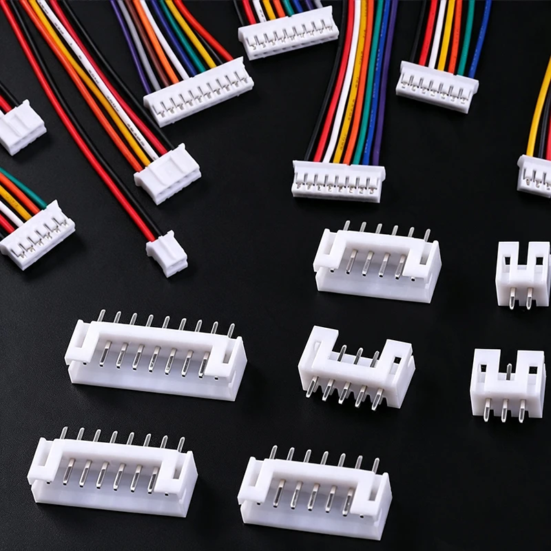 20PCS=10Sets  Micro Mini 2.0PH Connector Sets 2-10 Pin Male Female with Wires 200mm 26AWG Plug Socket for Electronics