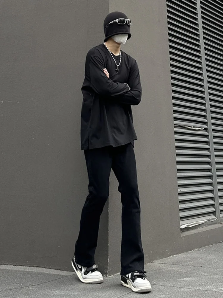 

Мужские джинсы Cleanfit в американском стиле, стрейч, зауженный крой, прямые, осенние, износостойкие, из полиэстера, для молодежи