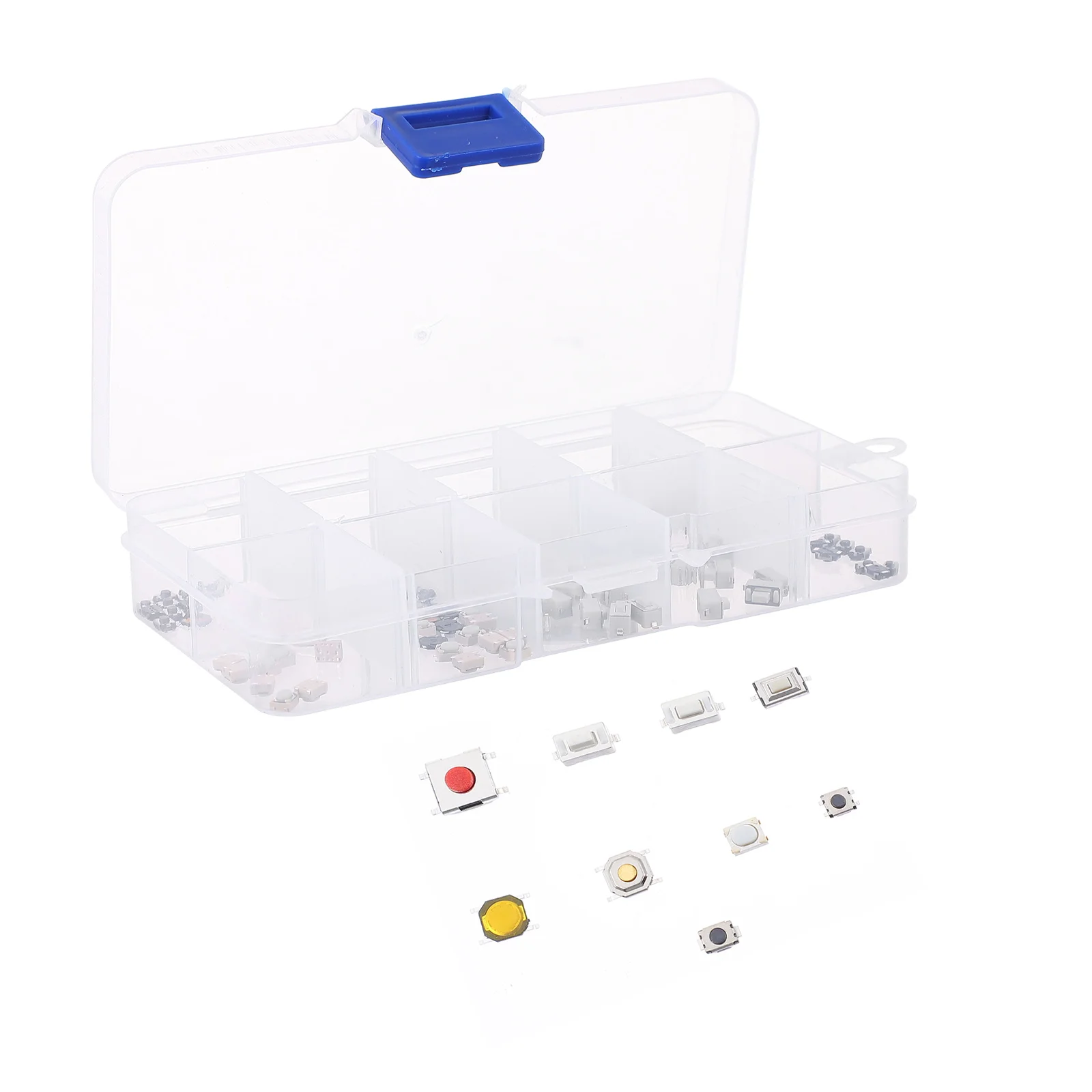 

100 Pcs Tact Switch Plastic Copper DIY Kit Momentary Push Button Suitable Remote Electronic Toys Appliances High Precision Long