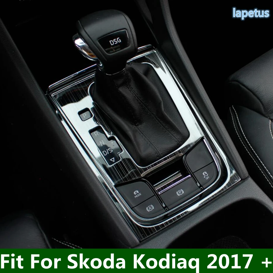 

Center Control Gear Shift Panel Stalls Console Gearshift Box Decor Panel Cover Trim For Skoda Kodiaq 2017 - 2023 Car Accessories