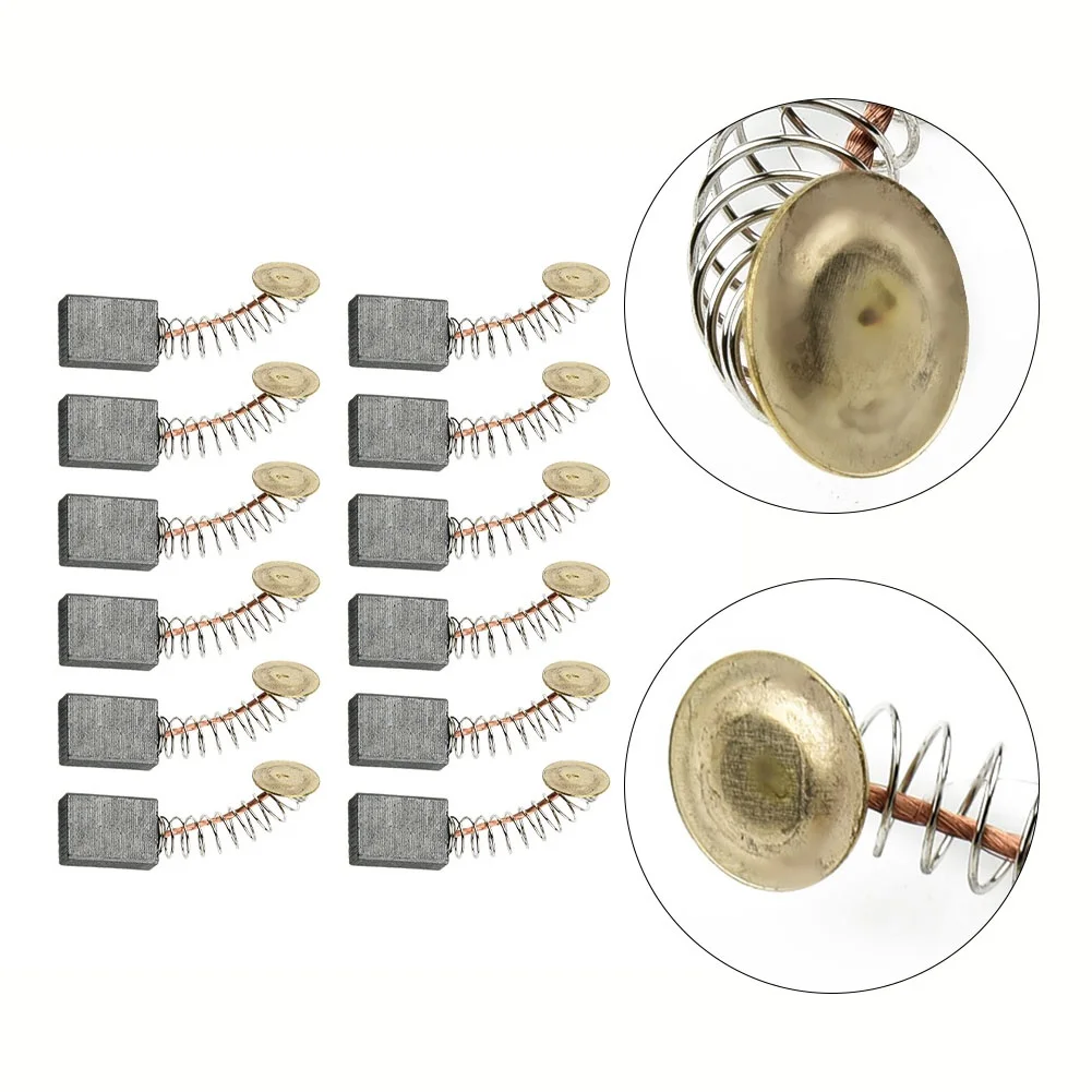 Escovas de carbono ferramentas elétricas conjunto de escovas de carbono broca serra de corrente fácil substituição ferramentas elétricas características escovas de carbono douradas