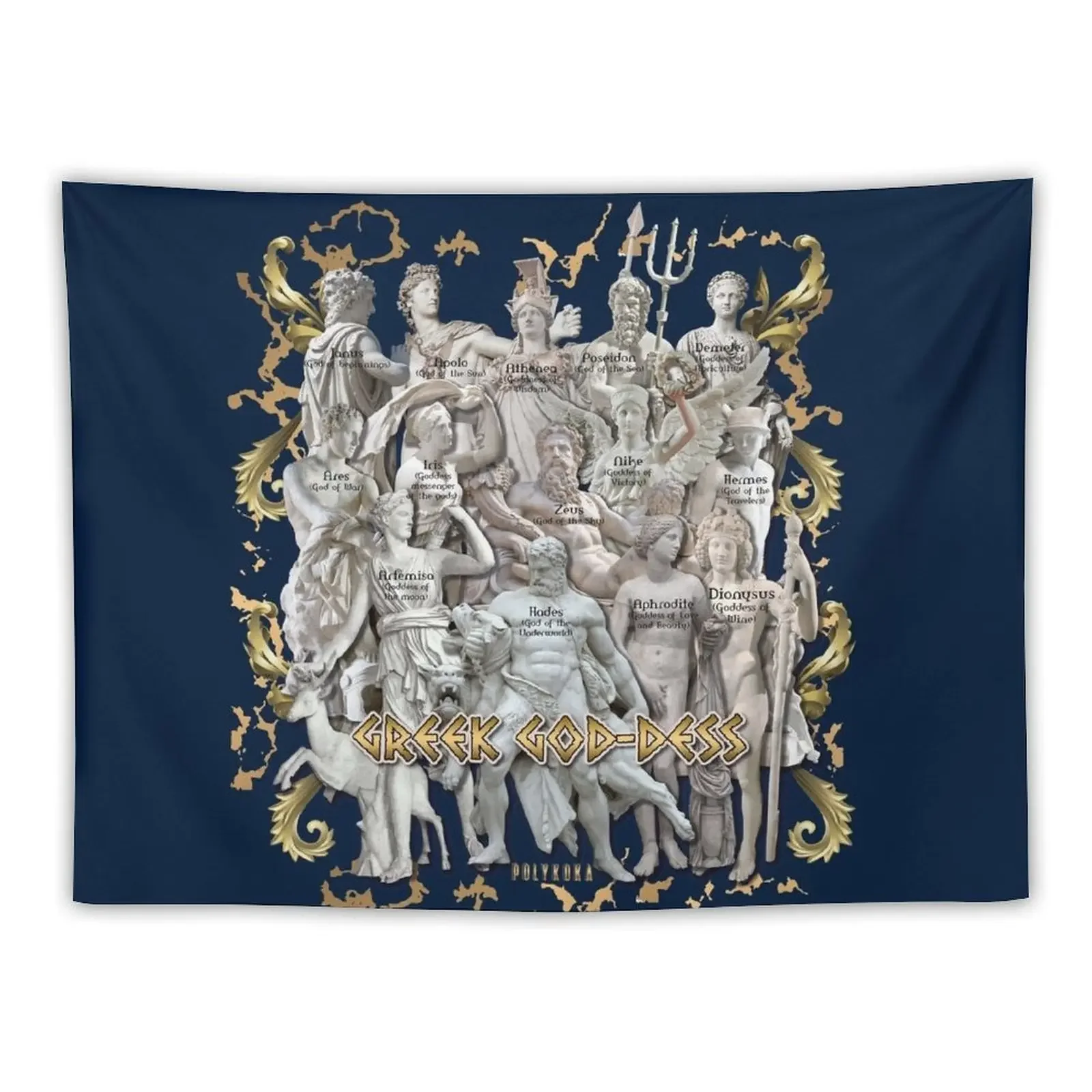 

Greek God-Dess Tapestry Wall Carpet Home And Comfort Decor Wall Coverings Tapestry