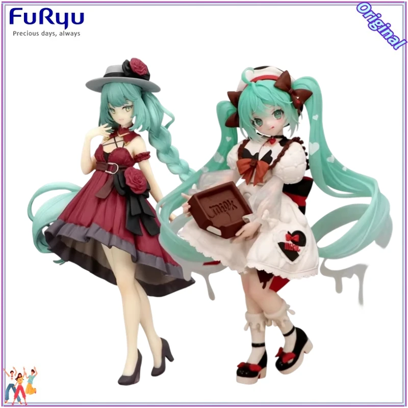 FuRyu Trio-Try-iT Piapro Hatsune Miku Red Dress/TIROL CHOCO Milk Ornaments Model