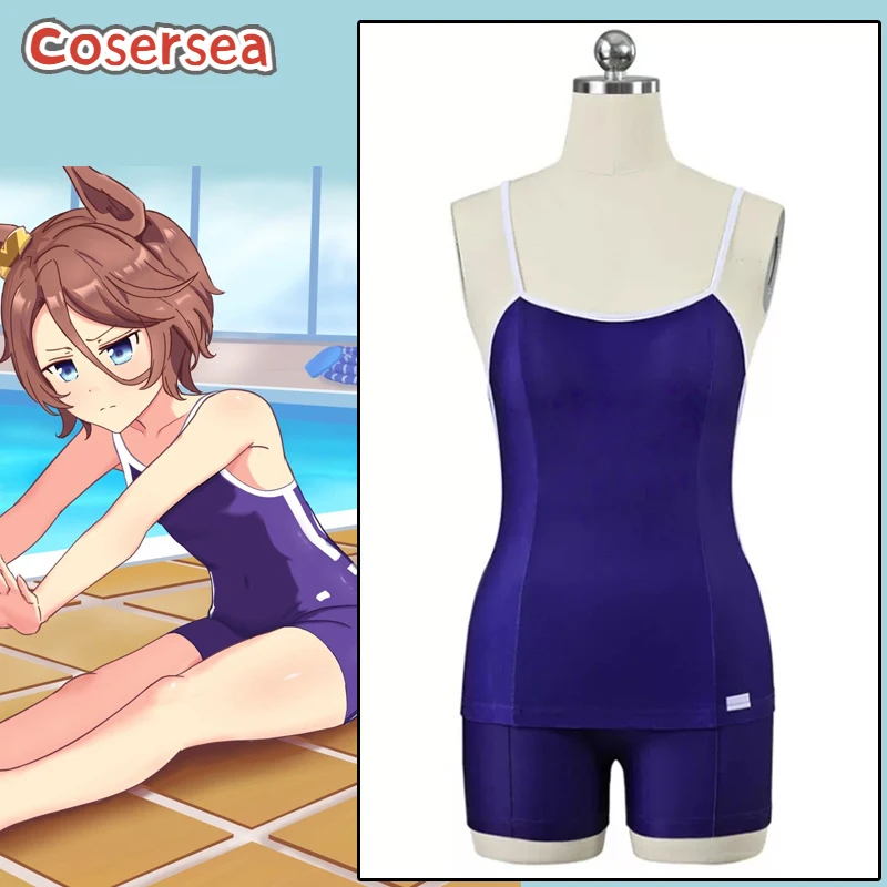 Maillot de bain Cosersea, costume de cosplay Uma musume: Pretty Derby, maillot de bain pour femme, uniforme, tenue d'Halloween, ensemble complet