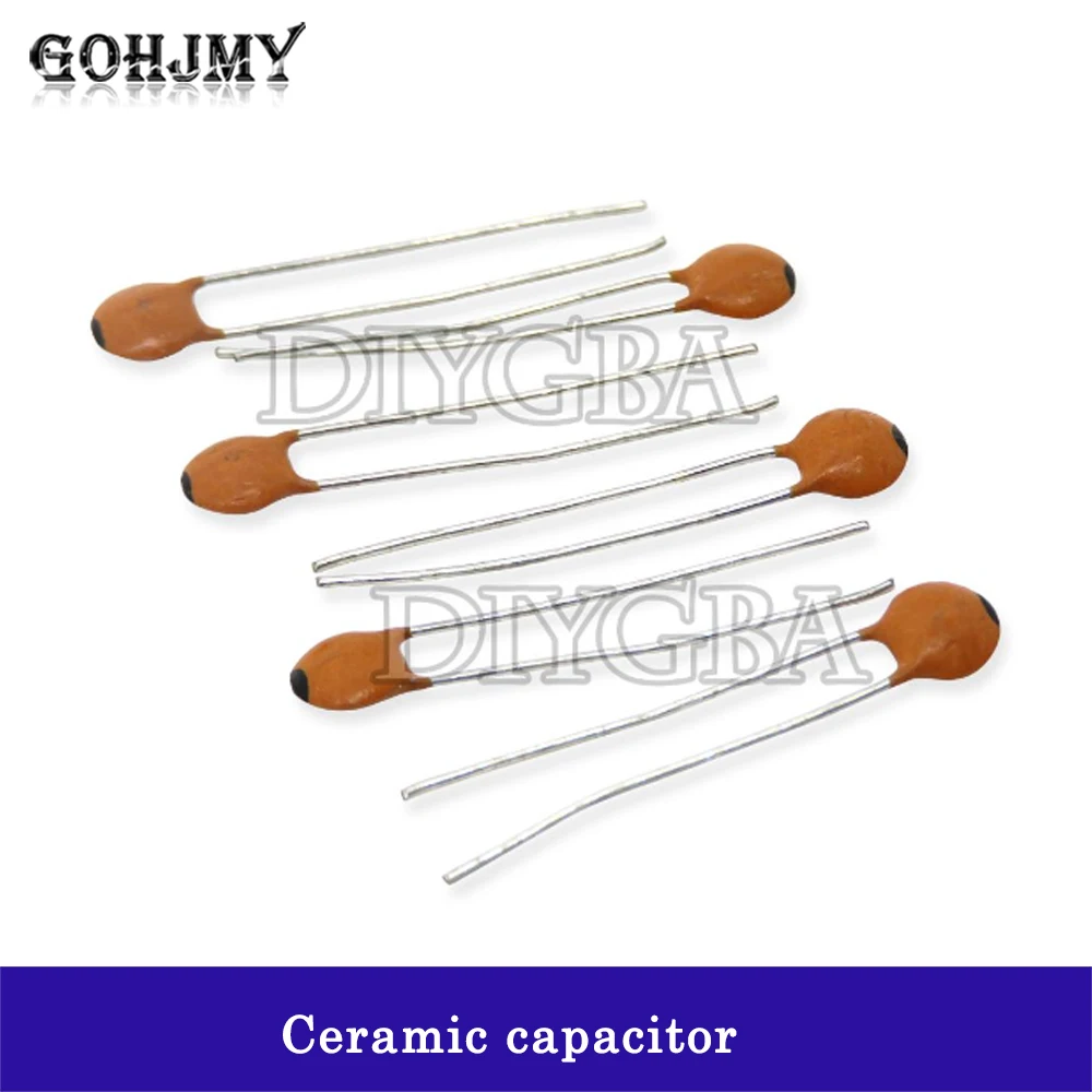 100PCS/lot Kondensator ceramiczny 50V 1pF ~ 100nF 0.1uF 104 4.7PF 10PF 22PF 33PF 47PF 100PF 101 220PF 221 330PF 470PF 1NF 103 47NF