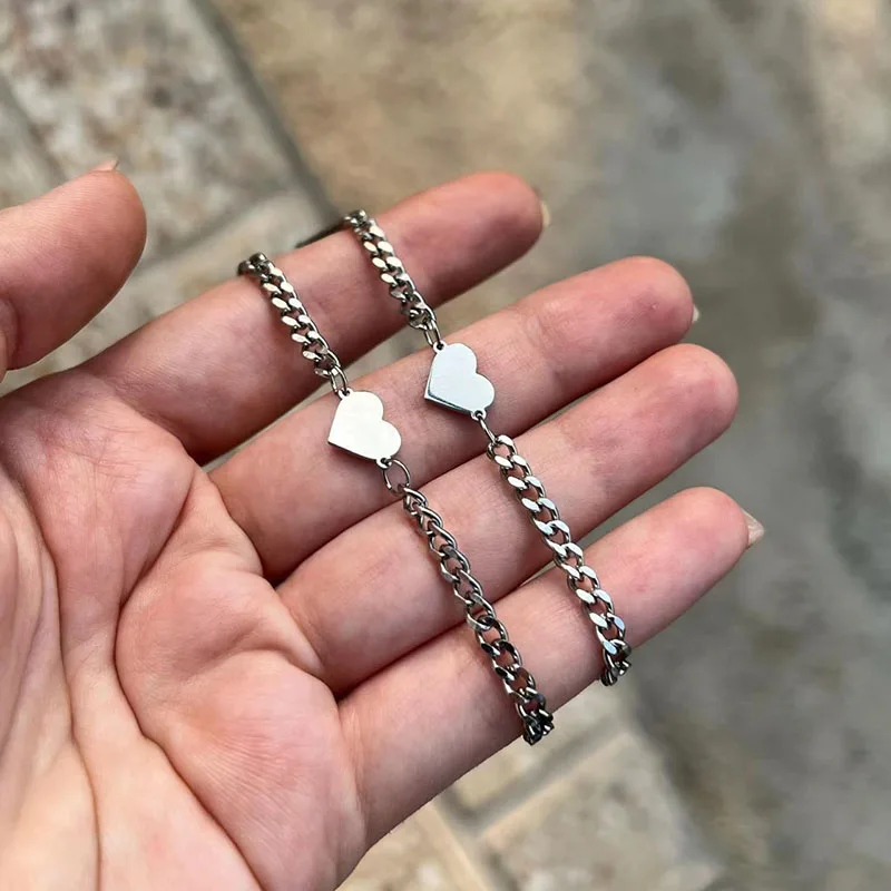 مجموعة أساور الحب من مادة الفولاذ المقاوم للصدأ للأزواج والنساء، هدايا مجوهرات عصرية ورائعة #2