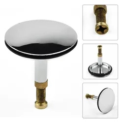 Sink Sink Waste Plug Stopper Tool Bathroom Bathtub Copper Drain Plug Silver 43mm Waste Accessories Bath Pop-Up