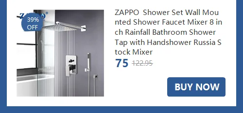 ZAPPO 8~20 Inch Matte Black Ultra-thin Rain Shower Head Bathroom Square Super Slim Rainfall Water Spray for Shower Faucet Use
