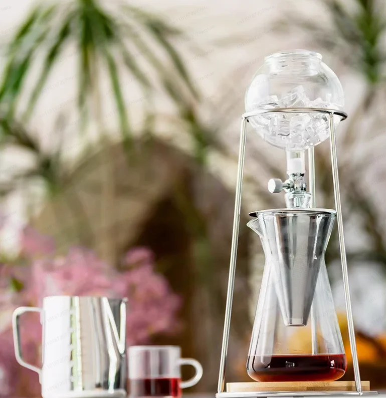 

Домашний набор для приготовления холодного кофе методом холодного заваривания, чайник для холодного заваривания с устройством для приготовления ледяного кофе и подставкой для чайника.