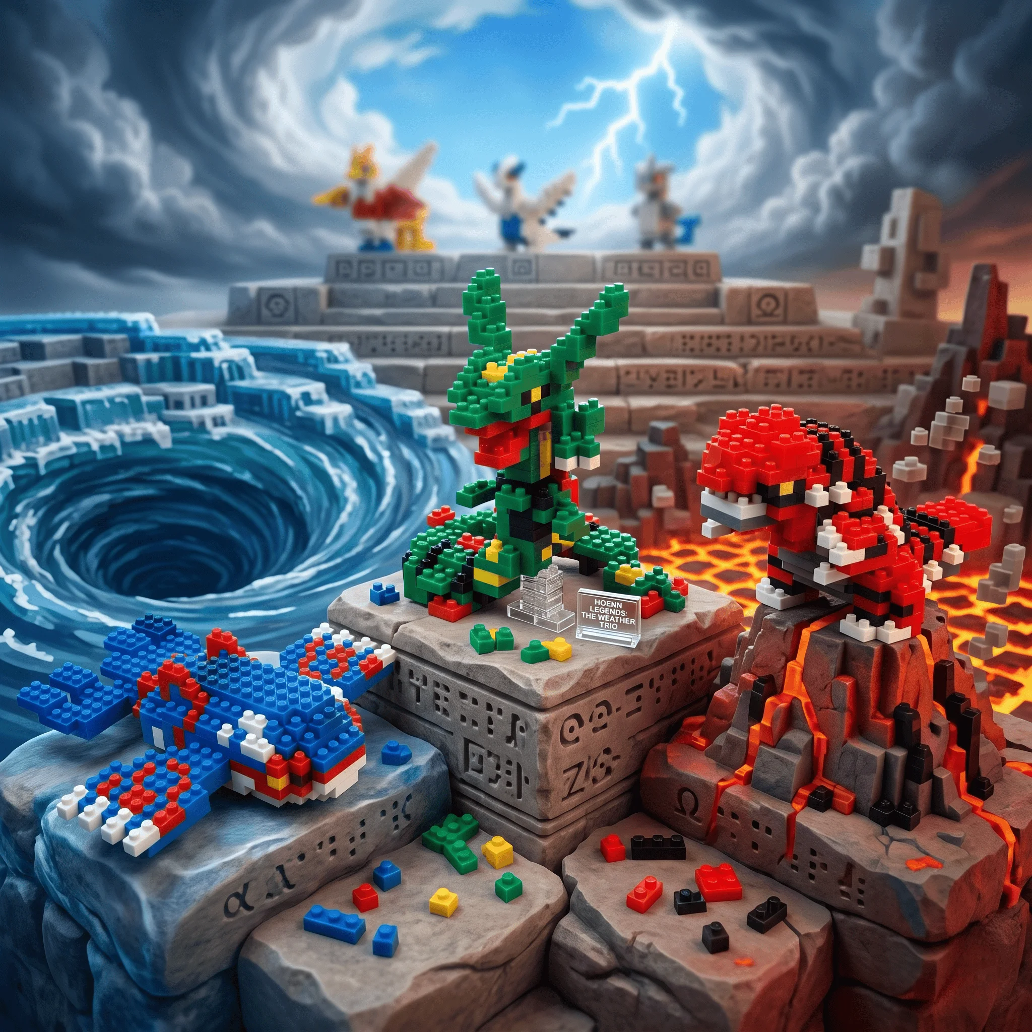 Set de Bloques de Construcción en Miniatura con Temática de Anime - Pokémon Charmander Dratini Garibaldi, Modelo Coleccionable para Cumpleaños