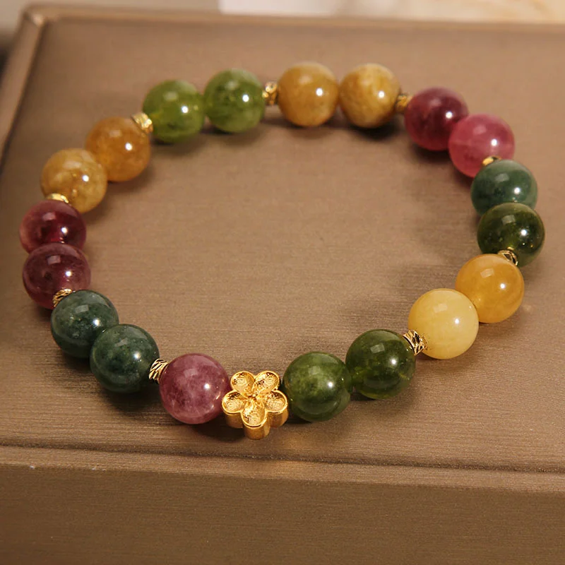 Exquisite Fashion Versatile Bracelet Colorful Light Luxury Beaded Bracelet For Women Girls Fine Jewelry Accessories Gifts image 3