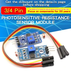 1 pz modulo sensore di resistenza alla luminosità fotosensibile rilevamento della luce intensità rileva modulo resistore fotosensibile