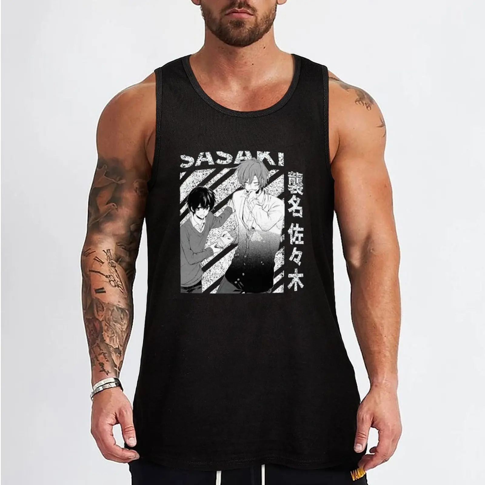 Sasaki Shuum and Miyano Yoshikazu - Sasaki to Miyano - Sasaki and Miyano Tank Top Sleeveless men gym clothing