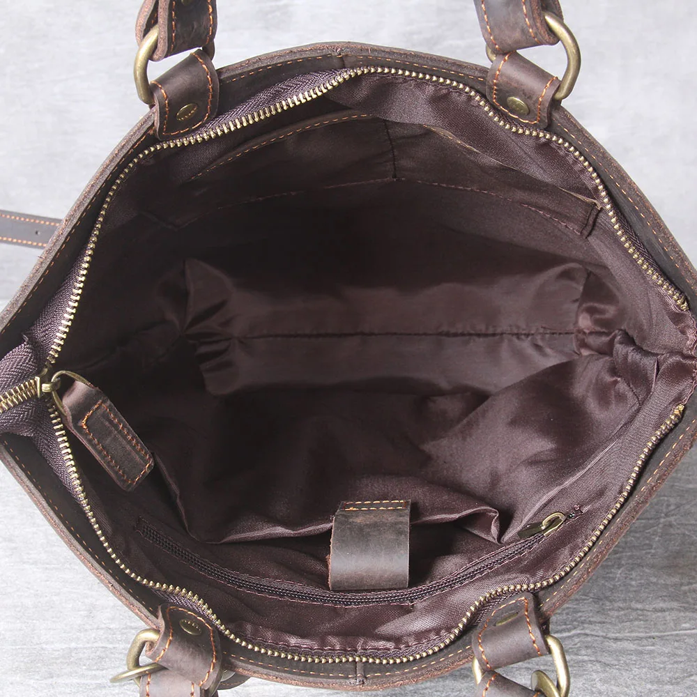 S.WORKER Vintage Echtleder-Rucksack Laptop-Tasche Lässige Crazy-Horse-Leder-Schultasche Outdoor-Reise-Weekender-Tasche – Detail 19