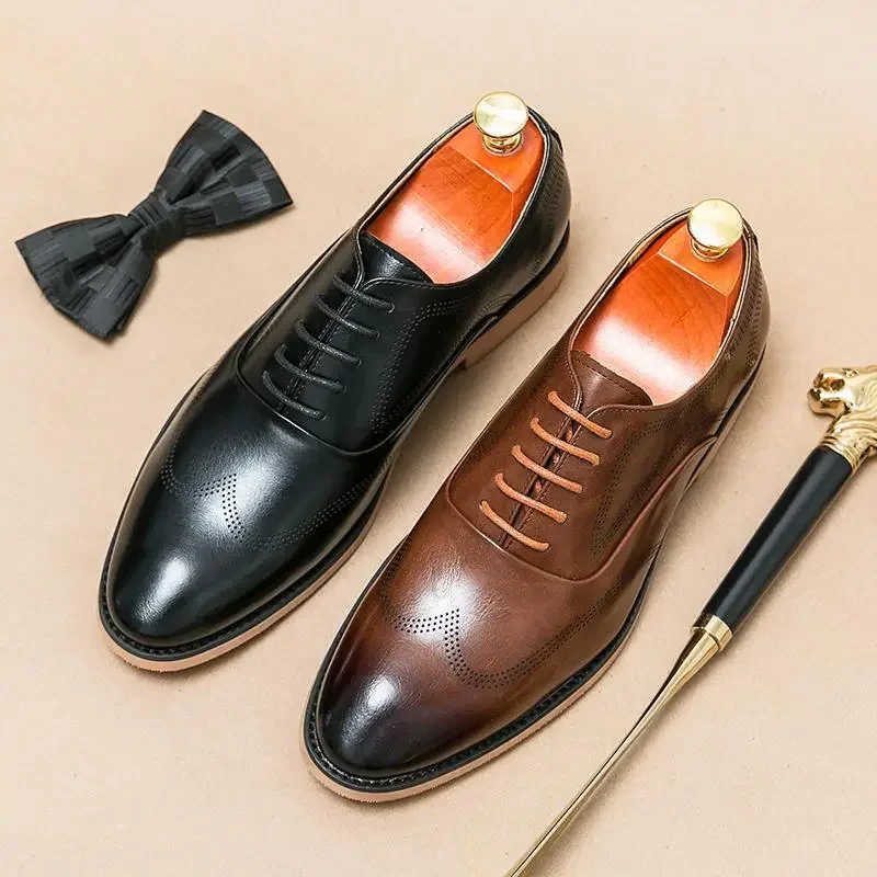 

Classic Men's Monk Shoe Luxury Brand Design Men's Wedding Shoes Leather Business Shoes Men's plus Size Office