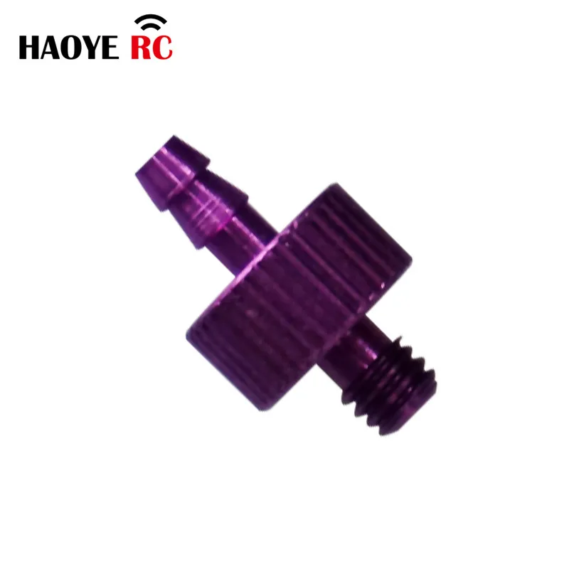 Haoye 2 uds Alu Dot boquilla de Metal conector de tanque de aceite boquillas accesorio de tanque de aceite para Nitro Gas RC barco coche avión Accesorios