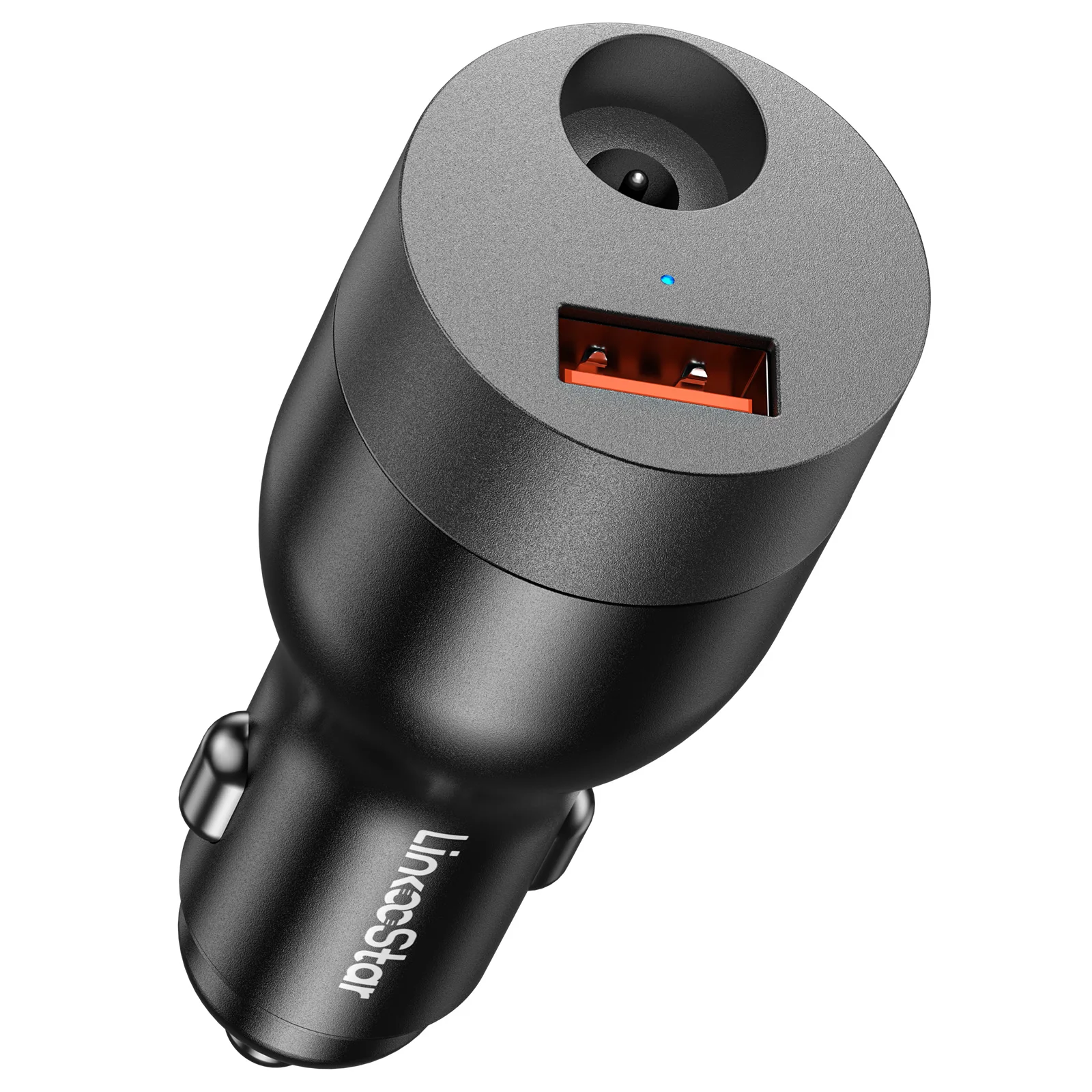 Power Charger for Starlink Mini Car Adapter with 12V-24V to 30V DC Step Up Converter USB-A QC 3.0 Cigarette Lighter Adapter